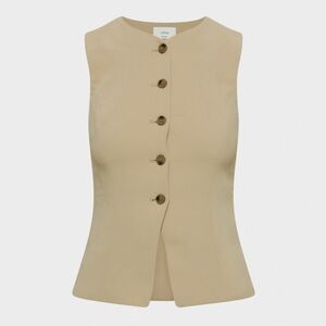 Aritzia Wilfred Regal Vest Tan Khaki Size 8